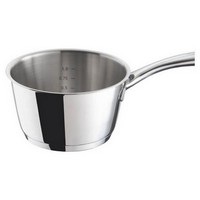 photo cucina italiana casserole in 18/10 stainless steel with long handle and lid, diameter 16 2